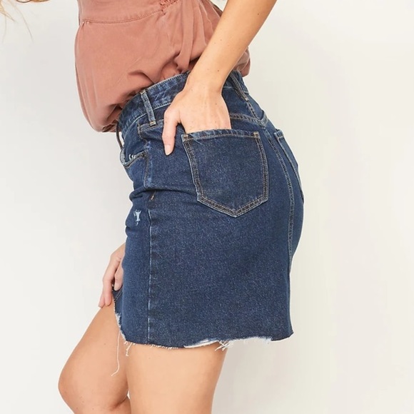 🆕 RESERVED XMS Old Navy Women's Higher High-Waisted Button-Fly Straight Skirt - Picture 3 of 9